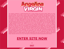 Tablet Screenshot of angelinavirgin.com